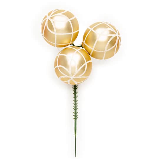 60mm Christmas Shatterproof 3 Painted Plastic Ball